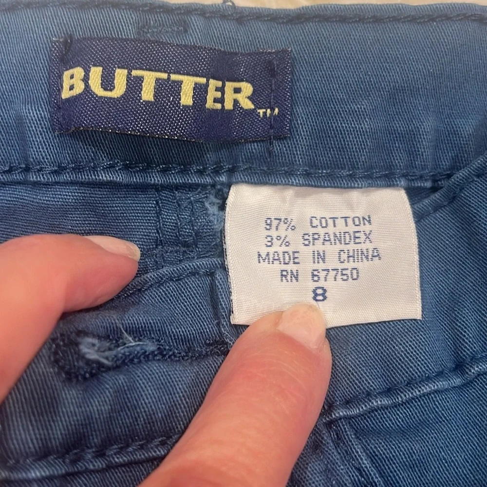 Butter colored stretch jeggings‎